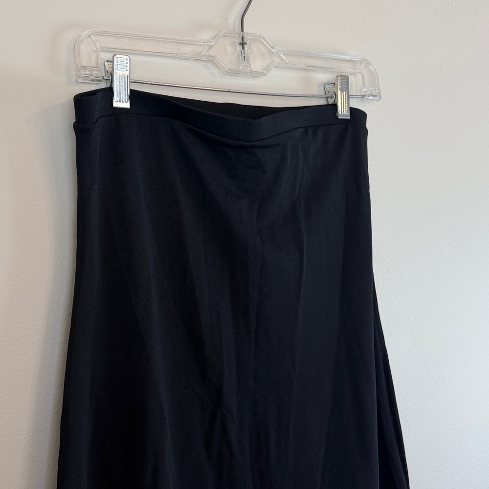 SHAN Strapless Black Maxi Dress High Slit NWT Size 4 - Picture 3 of 10